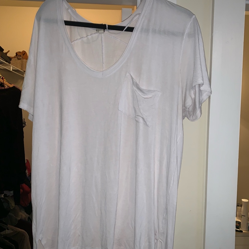 Free People White Tee